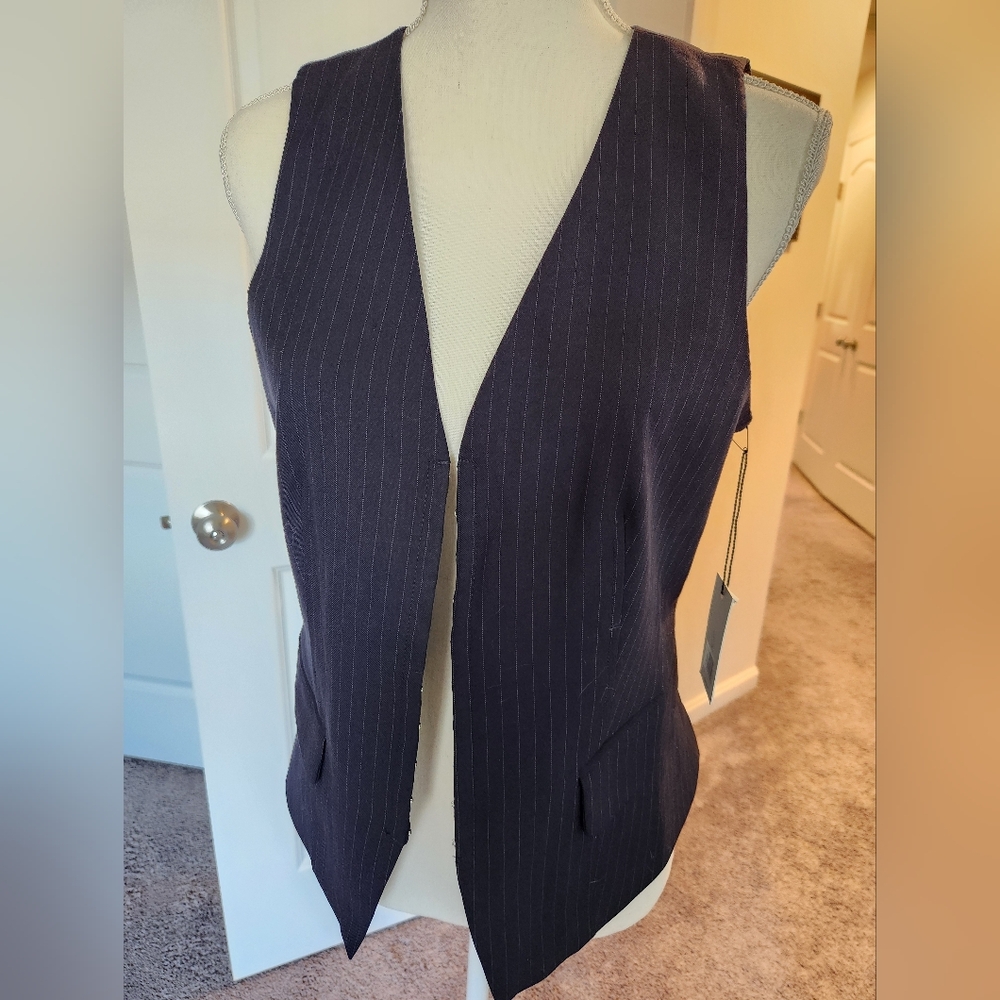 NWT Jason Wu Navy Vest Size Medium